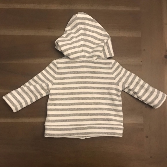 Baby Gap Striped Grey Hoodie - Picture 3 of 3